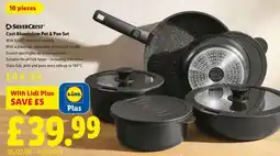 Lidl SilverCrest Cast Aluminium Pot & Pan Set offer