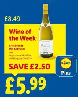 Lidl Chardonnay Vin de France offer