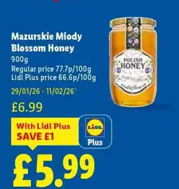 Lidl Mazurskie Miody Blossom Honey offer