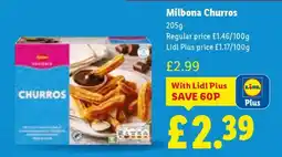 Lidl Milbona Churros offer