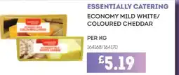 Bestway ESSENTIALLY CATERING Economy mild white/ coloured cheddar offer