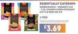 Bestway ESSENTIALLY CATERING Supercrunch - straight cut - 7/16/chunky chips/straight cut 3/8/skin on 3/8 offer