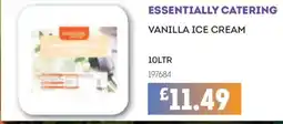 Bestway ESSENTIALLY CATERING Vanilla ice cream offer