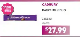 Bestway CADBURY Dairy milk duo offer