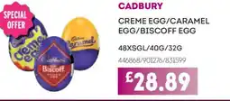 Bestway CADBURY Creme egg/caramel egg/biscoff egg offer