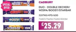 Bestway CADBURY Duo double decker/ wispa/boost/starbar offer