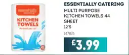 Bestway ESSENTIALLY CATERING Multi purpose kitchen towels 44 sheet offer