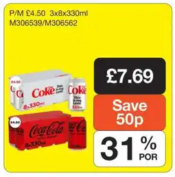 Makro Diet Coke / Coca-Cola Zero Sugar offer