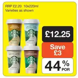 Makro Starbucks Chilled Coffee offer