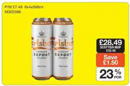 Makro Carlsberg Premium Export Pilsner offer