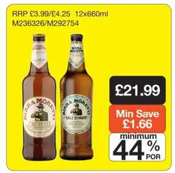 Makro Birra Moretti L'Autentica/Sale di Mare offer