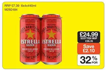 Makro Estrella Damm offer