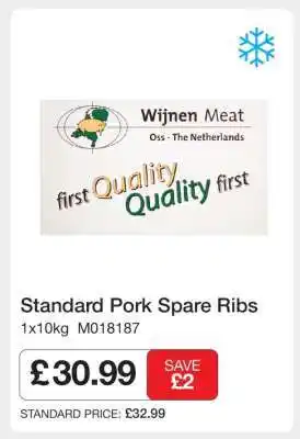 Standard Pork Spare Ribs