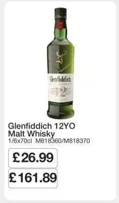 Makro Glenfiddich 12YO Malt Whisky offer