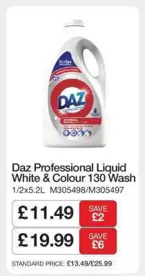 Makro Daz Professional Liquid White & Colour 130 Wash offer