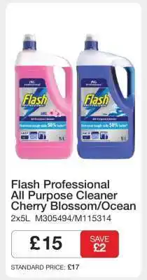 Makro Flash Professional All Purpose Cleaner Cherry Blossom/Ocean offer