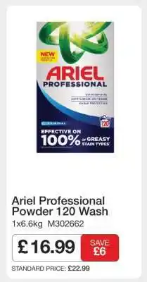 Makro Ariel Professional Powder 120 Wash offer