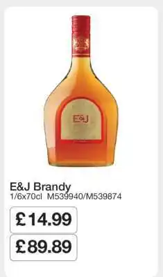 Makro E&J BRANDY offer