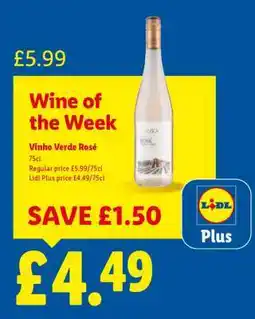 Lidl Vinho Verde Rosé offer