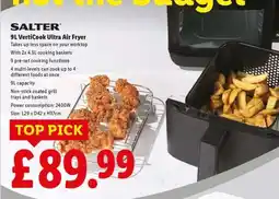 Lidl SALTER 9L VertiCook Ultra Air Fryer offer
