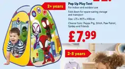Lidl Pop Up Play Tent offer