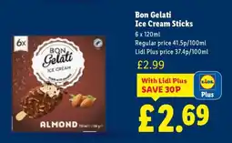 Lidl BON GELATI Ice Cream Sticks offer