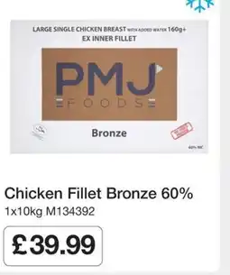 Booker Wholesale Chicken Fillet Bronze 60% offer