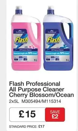 Booker Wholesale Flash Professional All Purpose Cleaner Cherry Blossom/Ocean offer