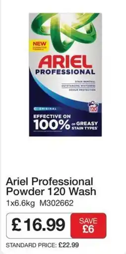 Booker Wholesale Ariel Professional Powder 120 Wash offer