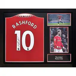 Costco Marcus Rashford Signed Framed Manchester United Football Shirt offer