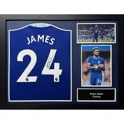 Costco Reece James Signed Framed Chelsea Football Shirt offer
