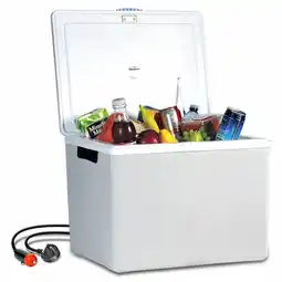 Costco Koolatron 12V Electric Cooler 34L, Cool/Warm Box with Adjustable Strap in Grey offer