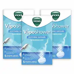 Costco Vicks VapoShower Tablets, 3 x 5 Count offer