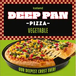 Iceland Iceland Deep Pan Pizza Vegetable 455g offer