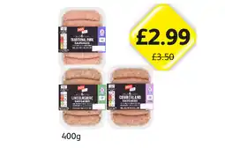 Londis Jack's Sausages Traditional, Lincolnshire, Cumberland offer