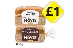 Londis Hovis Simple White, Wholemeal offer
