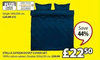 JYSK Stella Sateen Duvet Cover Set offer