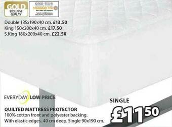 JYSK Quilted Mattress Protector offer