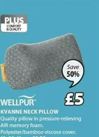 JYSK Wellpur Kvanne Neck Pillow offer