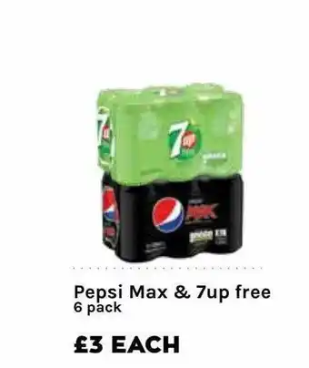Pepsi Max & 7up Free