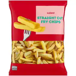 Iceland Iceland Straight Cut Fry Chips 900g offer