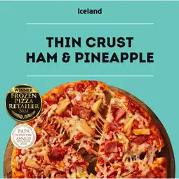 Iceland Iceland Thin Crust Ham and Pineapple 314g offer