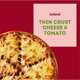 Iceland Iceland Thin Crust Cheese & Tomato 314g offer