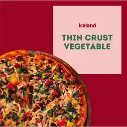 Iceland Iceland Thin Crust Vegetable 329g offer