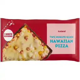 Iceland Iceland Two Minute Slice Hawaiian Pizza 150g offer