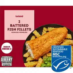 Iceland Iceland 2 Battered Fish Fillets 200g offer