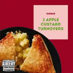 Iceland Iceland 2 Apple Custard Turnovers 186g offer