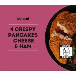 Iceland Iceland 4 Crispy Pancakes Cheese & Ham 250g offer