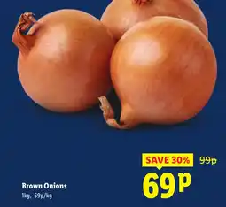 Lidl Brown Onions offer