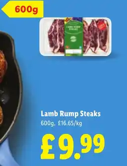 Lidl Lamb Rump Steaks offer